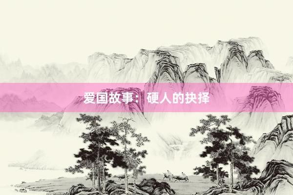 爱国故事:硬人的抉择